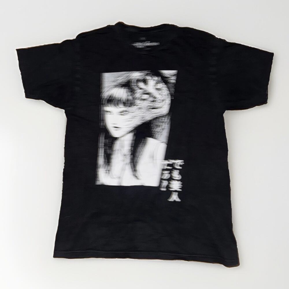Junji Ito T-Shirt Black Large 20x27 Anime Japanese